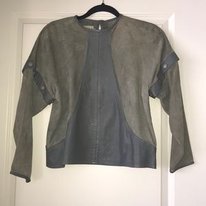 100% leather top